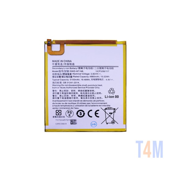 Battery SWD-WT-N8 for Samsung Galaxy Tab A 8.0 2019/T290/ST295 5100mAh